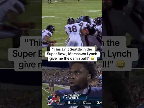 ZaQuandre White kept it real with his team on the goal line 😅