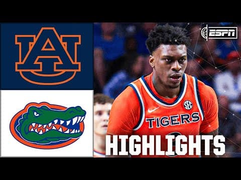 FINAL FOUR REMATCH 🍿 Auburn Tigers vs. Florida Gators | Full Game Highlights | ESPN CBB