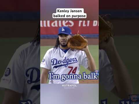 Kenley Jansen told his teammates he was going to balk on purpose, a breakdown #dodgers #mlb #sports