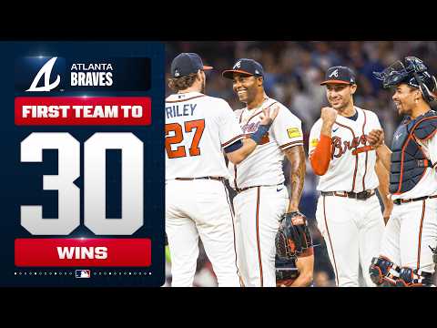Atlanta represent 🍑 The Braves are the first team to 30 wins! | MLB Highlights