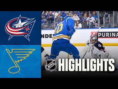 Blue Jackets vs. Blues | NHL Highlights | January 31, 2026