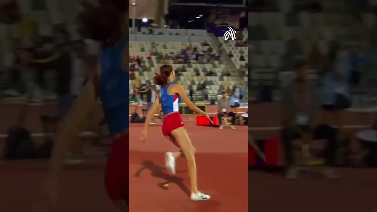 1.92m & gold for Angelina Topić in 2022! #highjump #throwback #trackandfield #athletics #sports