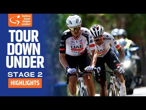 UAE TEAM TACTICS! | Tour Down Under 2026 | Stage 2 | Highlights