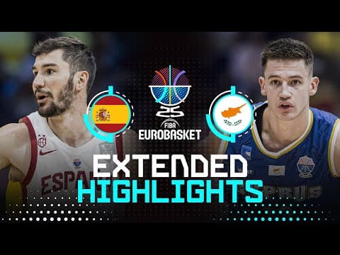 Spain 🇪🇸 vs Cyprus 🇨🇾 | Extended Highlights | FIBA EuroBasket 2025