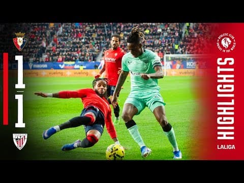 HIGHLIGHTS | CA Osasuna 1-1 Athletic Club | LaLiga EA Sports 2025/26 MD18