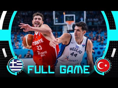 Semi-Finals | Greece v Türkiye | Full Basketball Game | FIBA EuroBasket 2025