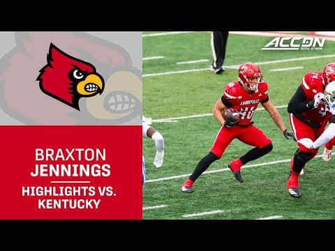 Louisville Freshman RB Braxton Jennings Highlights vs. Kentucky