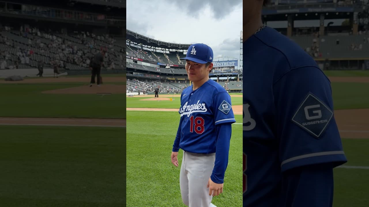 We’re proud of you, Yoshinobu. 💙 #dodgers #sports #losangeles