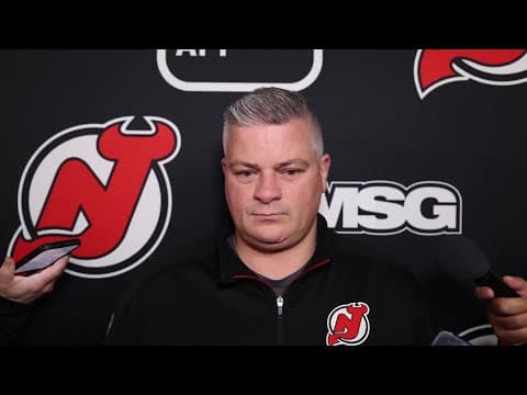 Keefe provides an injury update on Nemec ahead of Devils vs. Ducks