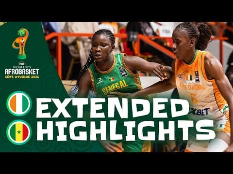 Côte d'Ivoire 🇨🇮 vs Senegal  🇸🇳 | Extended Highlights | FIBA Women's AfroBasket 2025