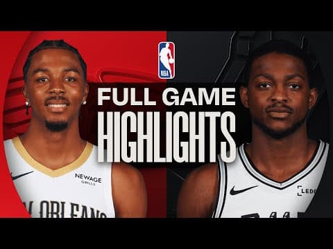 PELICANS at SPURS | FULL GAME HIGHLIGHTS | November 8, 2025