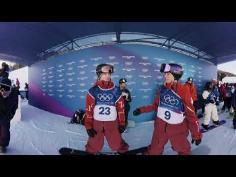 360VR: Send it down the snowboard slopestyle course at the Winter Olympics | NBC Sports