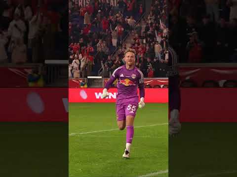 INSANE PK SAVE WINS THE CHAMPIONSHIP 🤯  #rbny #mlsnextpro #football #goalkeepersave #penalty