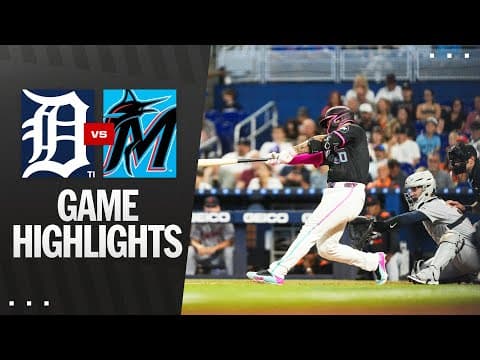 Tigers vs. Marlins Game Highlights (9/13/25) | MLB Highlights