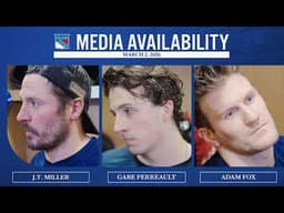 NYR vs CBJ: J.T. Miller, Gabe Perreault & Adam Fox Postgame Media Availability | Mar. 2, 2026