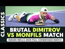 BRUTAL Tennis 🥵 | Dimitrov vs Monfils Indian Wells 2025 Condensed Full Match!