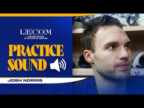 "Just Work Off Eachother" | Josh Norris on playing on a line with Doan And Benson | Buffalo Sabres