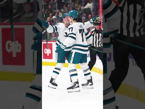 Michael Misa scores his first NHL goal!  #hockey #nhl #sharks