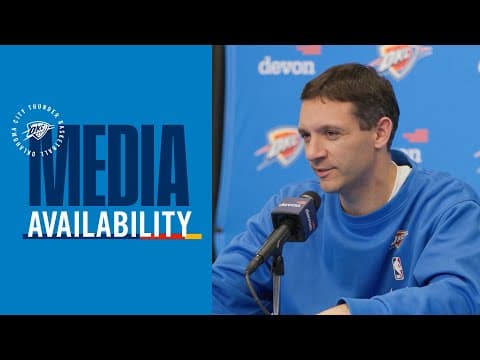 Coach Daigneault on the Thunder’s win over the Warriors | Post Game Media | November 11, 2025