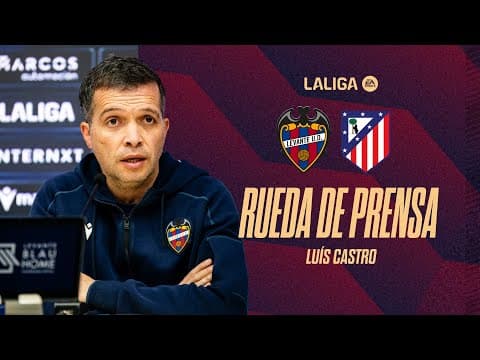 RUEDA DE PRENSA de Luís Castro previa al encuentro ante el Atlético de Madrid (J22)