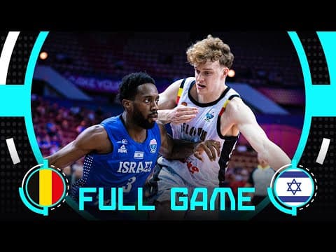 Group Phase | Belgium v Israel | Full Basketball Game | FIBA EuroBasket 2025