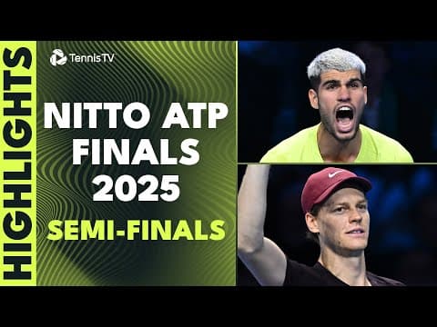 Alcaraz vs Auger-Aliassime, Sinner vs de Minaur | Nitto ATP Finals 2025 Semi-Finals Highlights