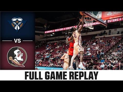 UT Martin vs Florida State Full Game Replay | 2025-26 ACC Men's Basketball
