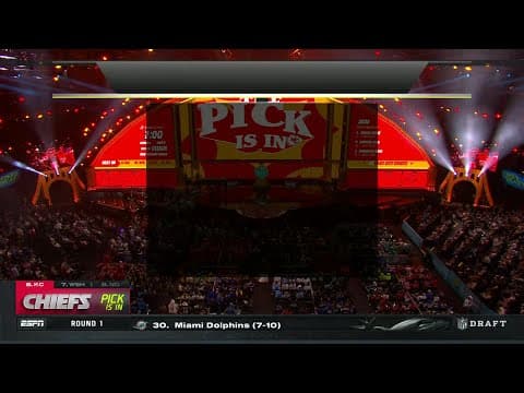 The Chiefs have traded up to No. 6 in the NFL Draft 👀