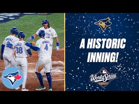 EVERY PITCH: Blue Jays score NINE runs in HISTORIC sixth inning of Game 1 of World Series!