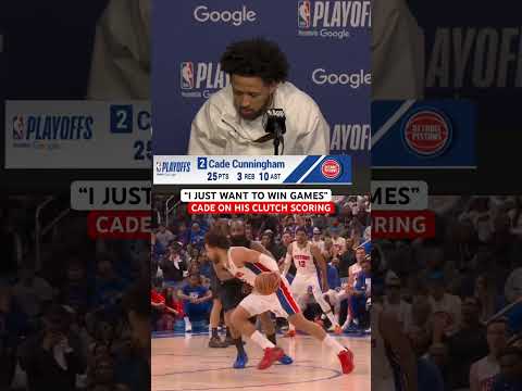 Cade Cunningham keeping the main thing the main thing
