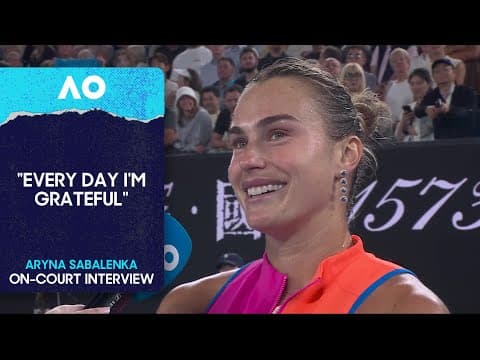 Aryna Sabalenka On-Court Interview | Australian Open 2026 Semifinal