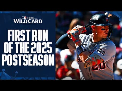 TIGERS STRIKE FIRST, Spencer Torkelson drives in the 1st run of the 2025 Postseason!