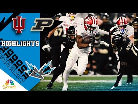 Indiana Hoosiers vs. Purdue Boilermakers | COLLEGE FOOTBALL HIGHLIGHTS | 11/28/2025 | NBC Sports