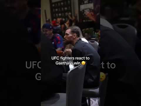 Reactions to Gaethje's win 😦 (via @ufcbrasil/X)