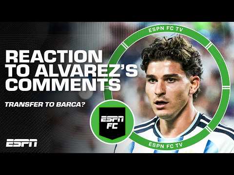 REACTION to Julian Alvarez WANTING OUT of Atleti 😳 Will he join Barcelona? | ESPN FC