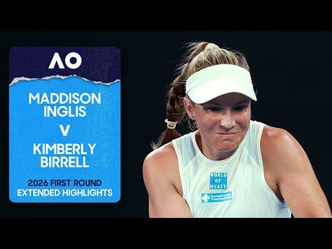 Maddison Inglis v Kimberly Birrell Extended Highlights | Australian Open 2026 First Round