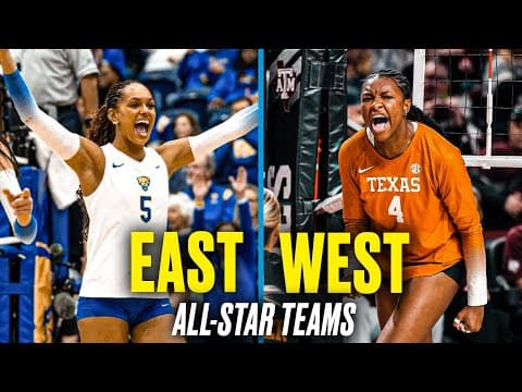 NCAA volleyball East and West All-Star teams
