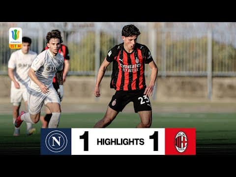 Lontani su rigore ma finisce in parità | Napoli 1-1 Milan | Primavera 1 Highlights