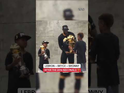 LeBron, Bronny & Bryce James in 2016 🥹