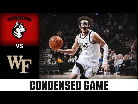 Northeastern vs. Wake Forest Condensed Game | 2025-26 ACC Men's Basketball