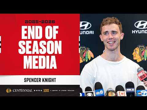 Spencer Knight END OF SEASON media 🎙️ | Chicago Blackhawks