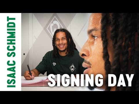 ISAAC SCHMIDT - SIGNING DAY I Die ersten Stunden bei Werder Bremen