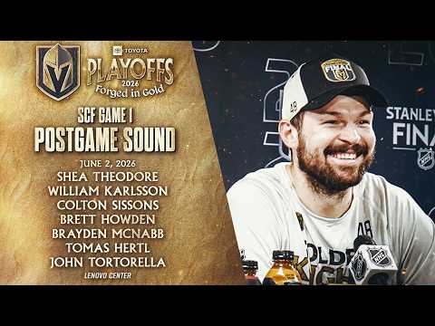 🎥 SCF Game 1 POSTGAME SOUND: Theodore, Karlsson, Sissons, Howden, McNabb, Hertl & Tortorella