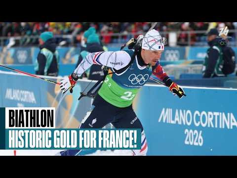 Eric Perrot anchors France to first men's relay gold medal