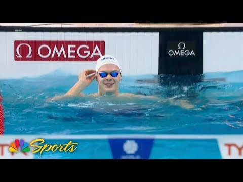 Hubert Kos FLIES to new WORLD RECORD in 200m backstroke at World Cup in Toronto | NBC Sports