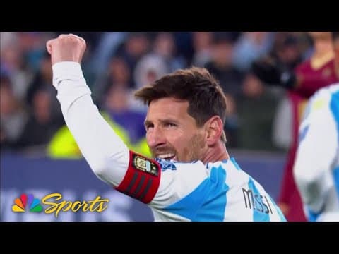 Lionel Messi's brace extends Argentina's lead over Venezuela to 3-0 in Buenos Aires | NBC Sports