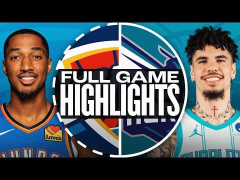 THUNDER at HORNETS | FULL GAME HIGHLIGHTS | October 5, 2025