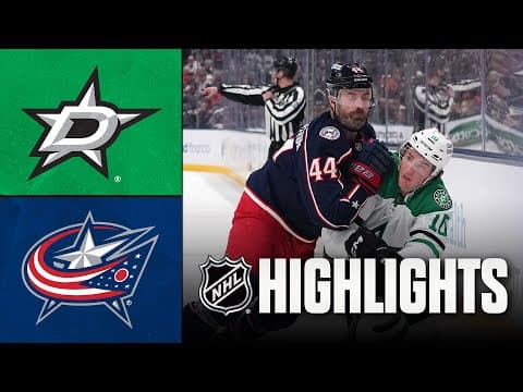 Stars vs. Blue Jackets | NHL Highlights | January 22, 2026