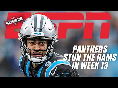 Week 13 REACTION 🏈 Panthers snap Rams' win streak & Jags move into 1st place tie 👀 | NFL PrimeTime