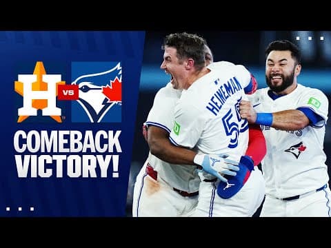 The Blue Jays STUN the Astros! (Springer HR sets up 9th inning COMEBACK and extra innings walk-off!)